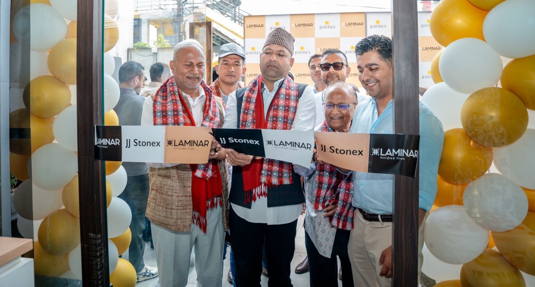 भैरहवाकाे जेजे स्टाेनेक्समा लामिनार टायलकाे 'एम्पोरियो शोरुम' शुभारम्भ