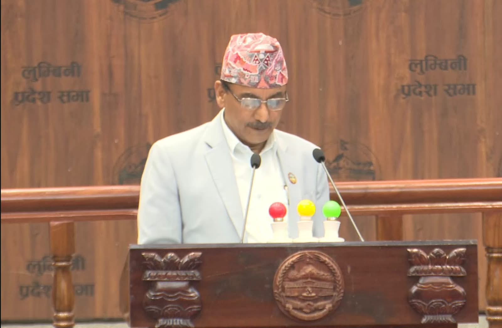 लुम्बिनीमा बजेटका सिद्धान्त प्रस्तुत : उत्पादन, रोजगारी र क्रमागत पूर्वाधारलाई प्राथमिकतामा दिइने