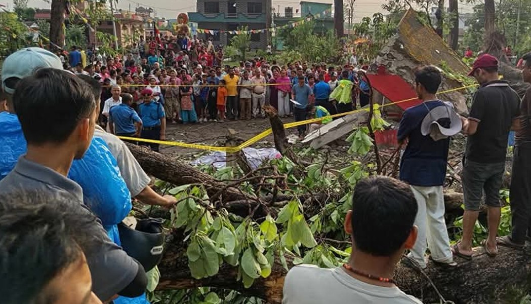 हावाहुरीका कारण नवलपरासी र कपिलवस्तुमा ३ को ज्यान गयो, ३ घाइते