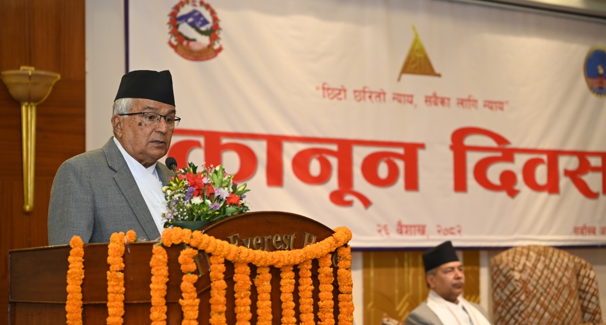 लोकतन्त्रको संरक्षण र न्यायपुर्ण समाजका लागि कानुनको भूमिका अनिवार्य : राष्ट्रपति