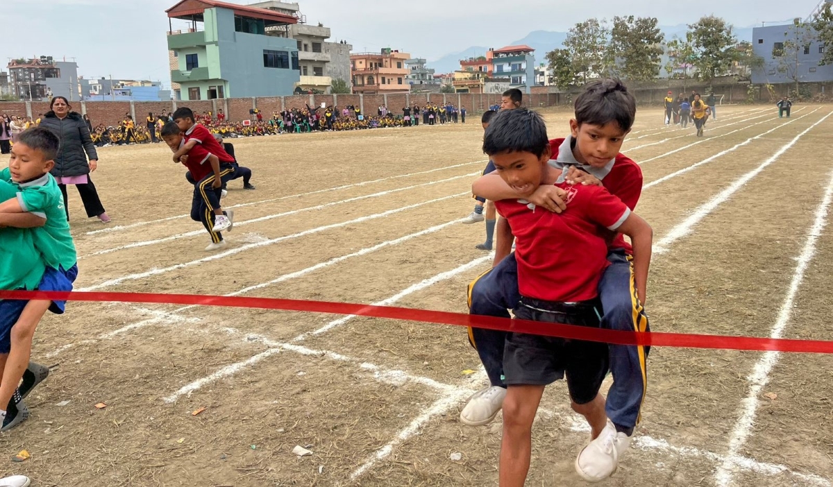 सिद्धार्थ स्कूलमा जारी खेल महोत्सवमा आइतबार विभिन्न प्रतियोगिता