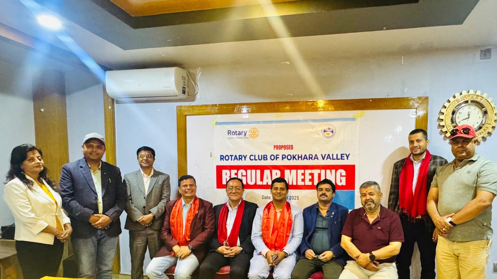 रोटरी क्लव अफ बुटवल चौतारीद्वारा आरसी पोखरा स्थापना