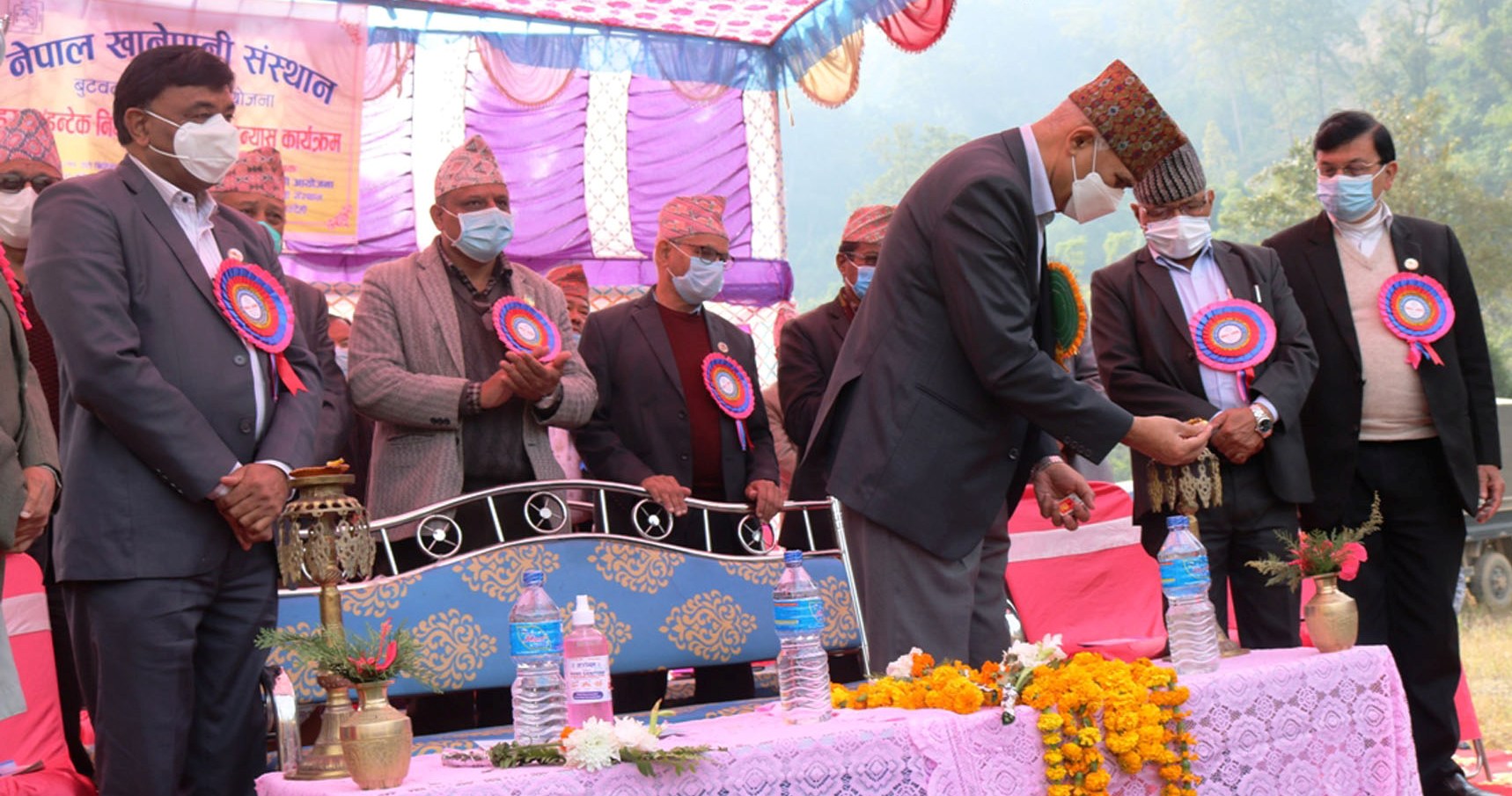 स्थानीयको माग थाँती राखेरै झुम्सा खानेपानी ड्यामको शिलान्यास