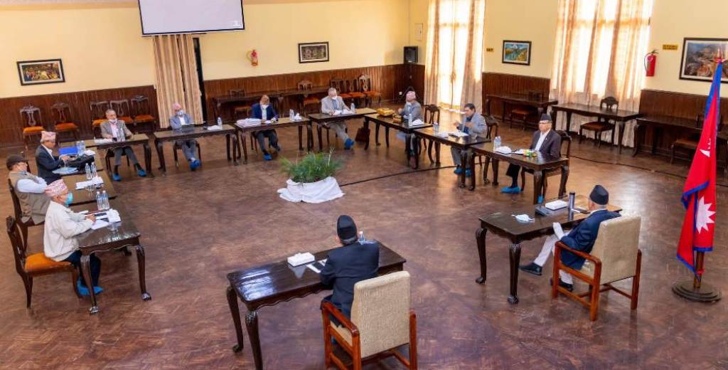 नेकपा सचिवालय बैठकमा प्रधानमन्त्री ओलीको जवाफी प्रस्ताव पेस, १६ गते पुनः बस्ने