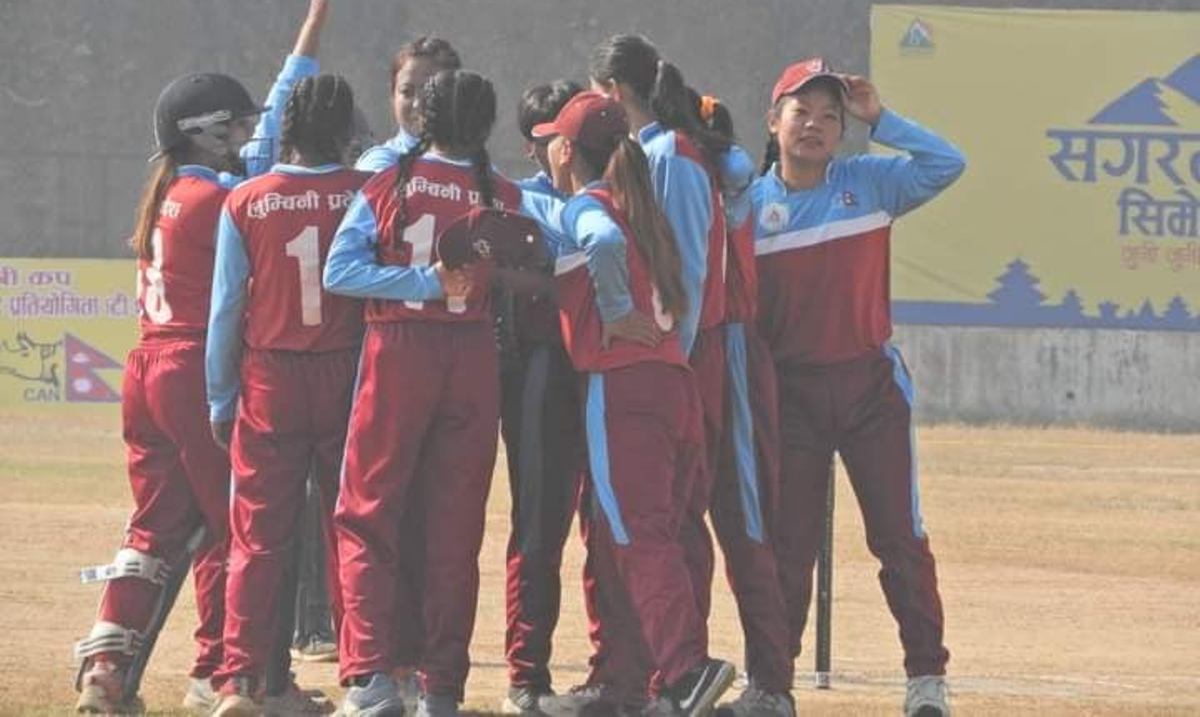 प्रधानमन्त्री कप महिला क्रिकेट : लुम्बिनीको लगातार दोस्रो जित