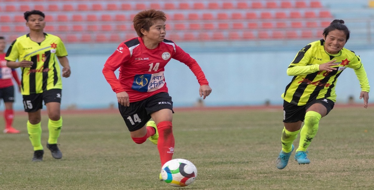 राष्ट्रिय महिला लिग फुटबल : सावित्राको ह्याट्रिकमा एपिएफ विजयी
