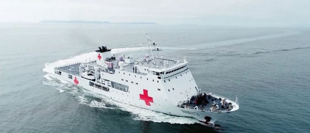 विश्वकै नमूना अस्पतालसहितको जहाजको उत्तरी चीनमा परीक्षण यात्रा सम्पन्न