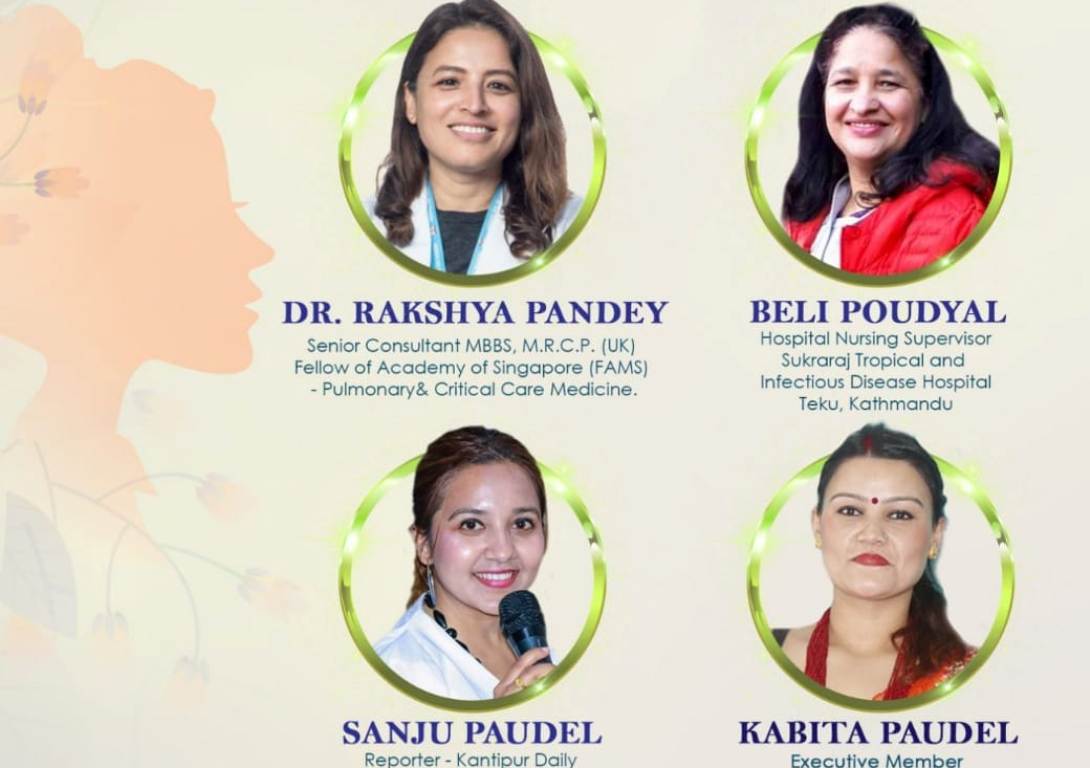 ‘डिभी महिला शक्ति सम्मान’ पत्रकार पौडेलसहित ४ चार जनालाई