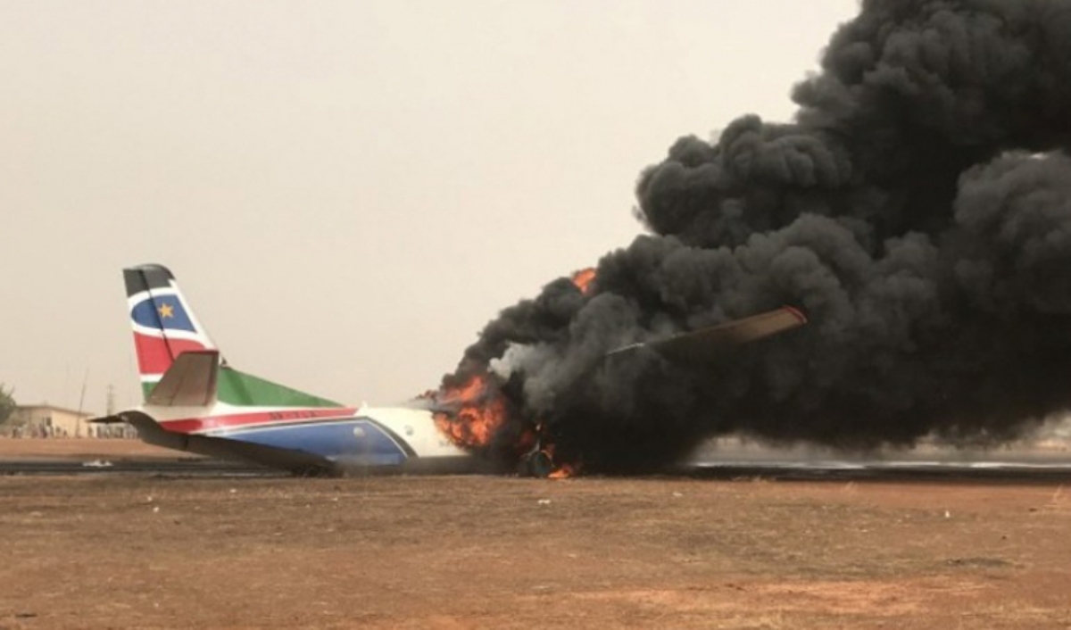 दक्षिण सुडानमा विमान दुर्घटना, १० जनाको मृत्यु