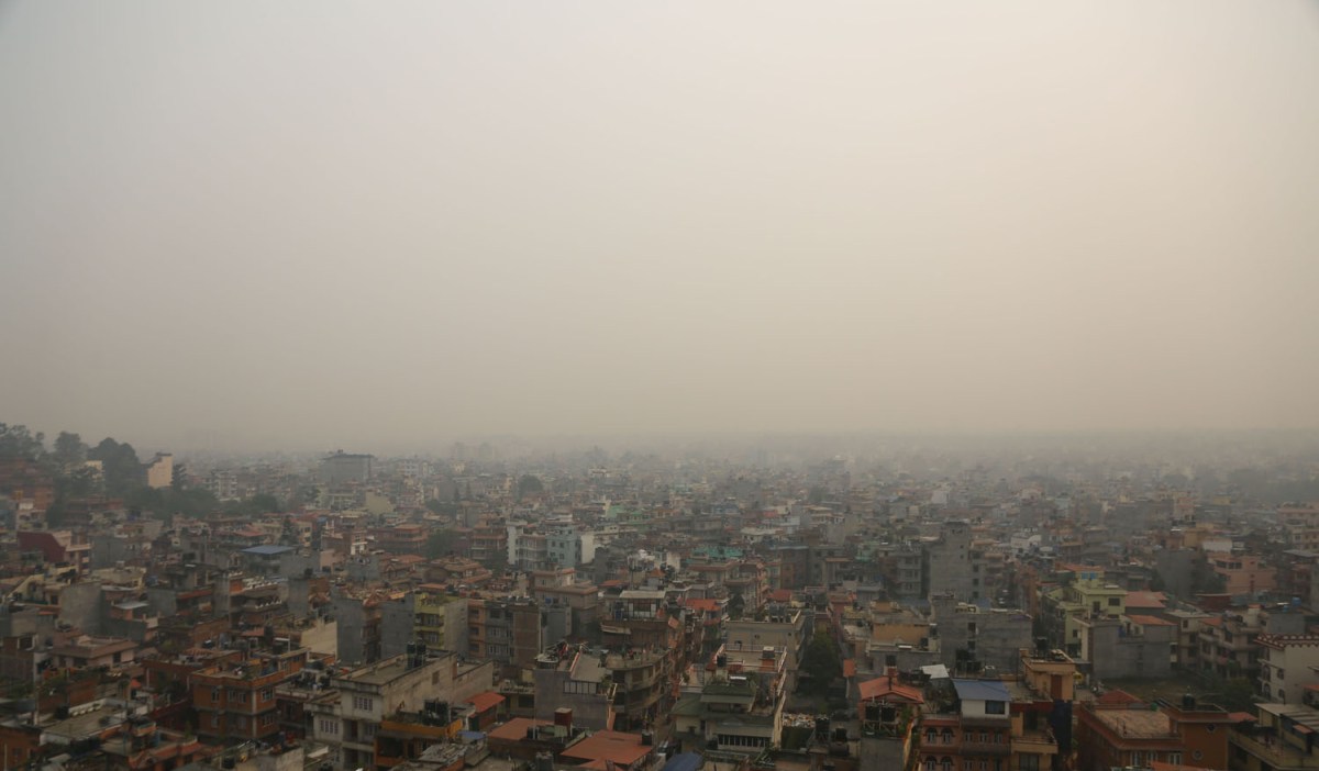 काठमाडौ उपत्यकाको दृश्य