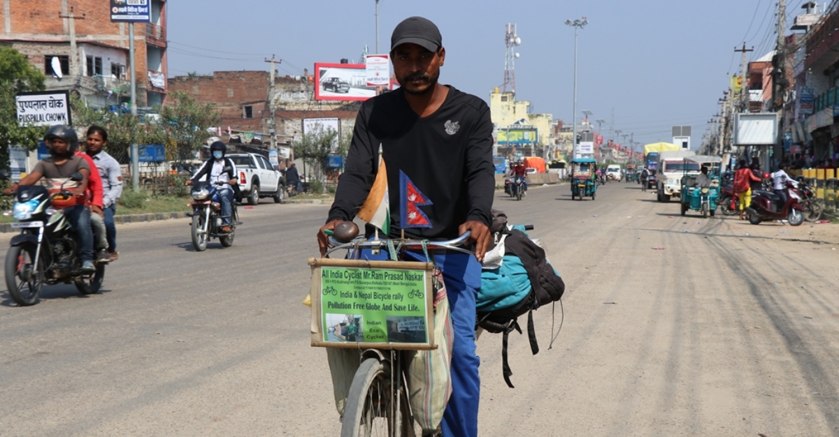 भ्रातृत्वको सन्देश बोकेर भारतीय साइकल यात्री नेपालगञ्जमा