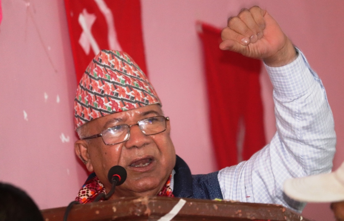 एमालेको चुनाव चिन्ह सूर्यमा ग्रहण लाग्यो: अध्यक्ष नेपाल