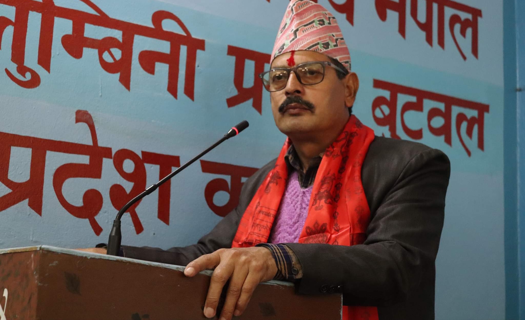 'लुम्बिनीको नेतृत्व परिवर्तन केन्द्रको निर्णयअनुसार'