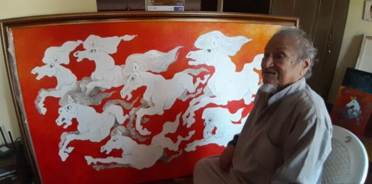 बुर्कुसी मारिरहेका घोडाचित्र विसङ्गति र बेथिति विरुद्धका विद्रोह : कलाकार शशी शाह