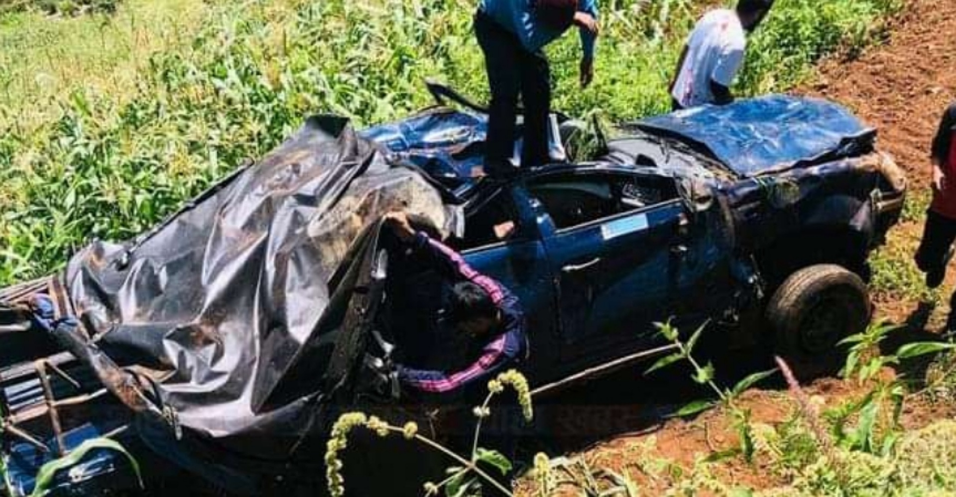 रुकुममा प्रहरीको गाडी दुर्घटना : एक सुरक्षाकर्मीको मृत्यु, ५ घाइते