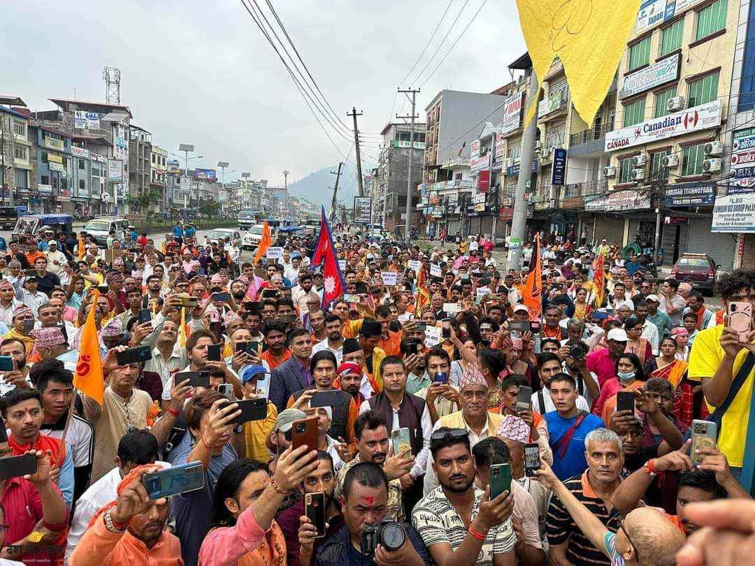 सम्पूर्ण ॐ कार परिवारको आयोजनामा बुटवलमा गौरक्षा र्‍याली