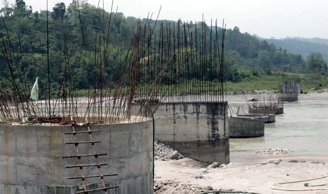 अलपत्र घुमाउने पुलको काम पुनः थालियो